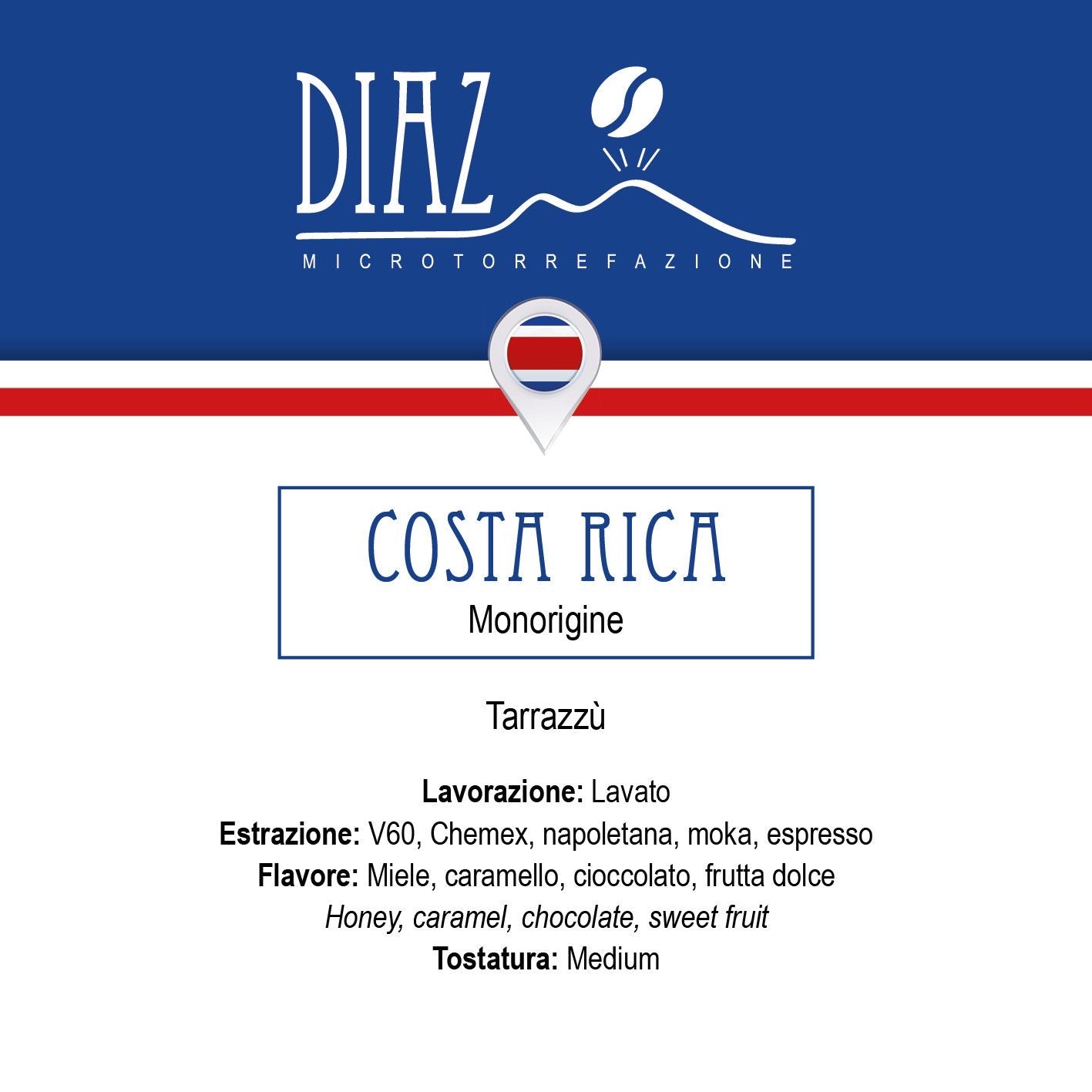 Monorigine Arabica Costa Rica Tarrazzù 250gr