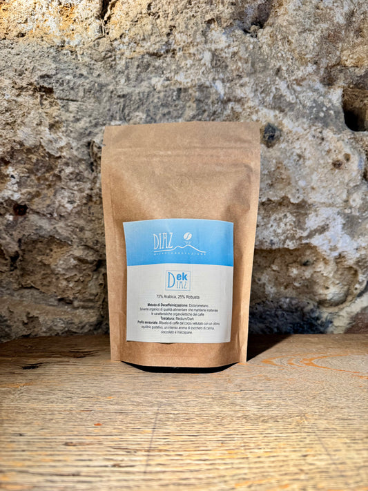 Miscela Decaffeinata 75% Arabica, 25% Robusta 250gr